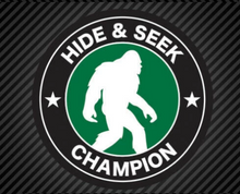 Load image into Gallery viewer, 6&quot; Bigfoot Hide and Seek Champion Decal
