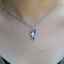 Load image into Gallery viewer, Bigfoot Necklace (Foot with Sasquatch)
